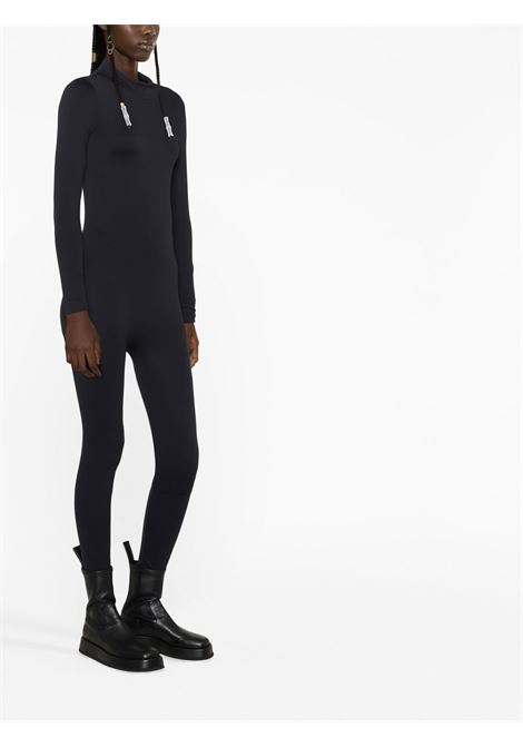 Black long-sleeve scoop-back jumpsuit - women SERGIO ROSSI X WOLFORD | 571587005